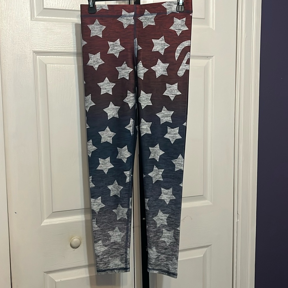 Zara Terez Red and Blue Star Leggings